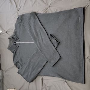 Gray 1/4 zip sweater